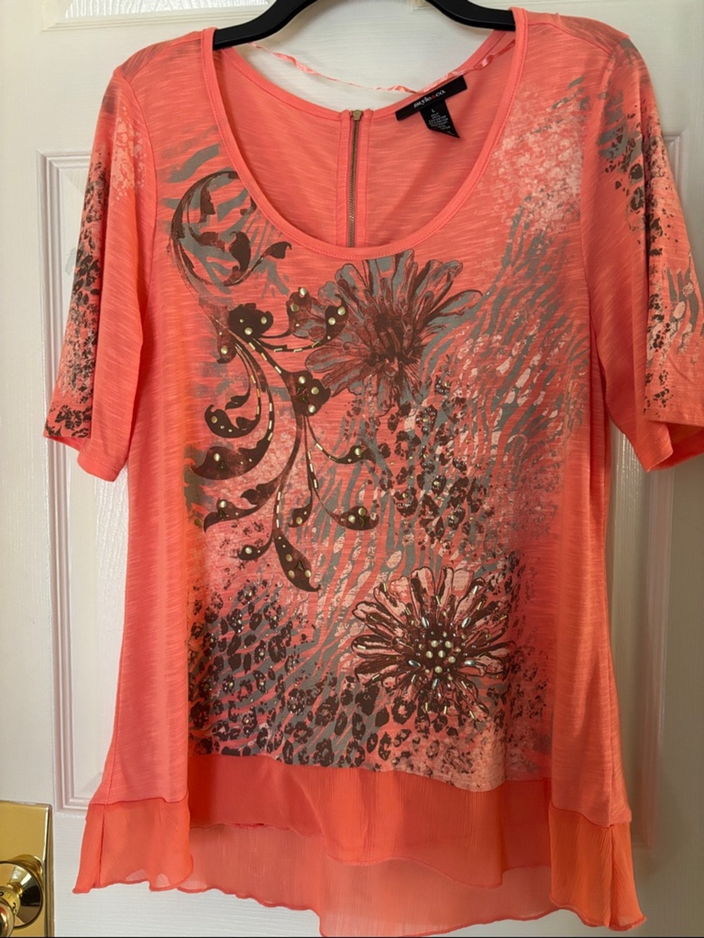 STYLE & CO STUDDED TUNIC